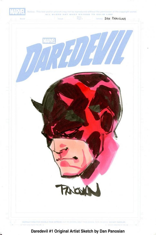 Daredevil #1 Original Artist Sketch by Dan Panosian